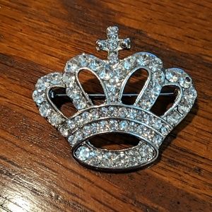 Royal Crown Rhinestone Pin